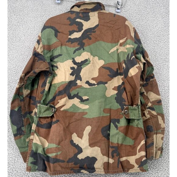 VTG Men's US Army Military Combat Coat Hot Weather Woodland Camo Jacket - Picture 10 of 12